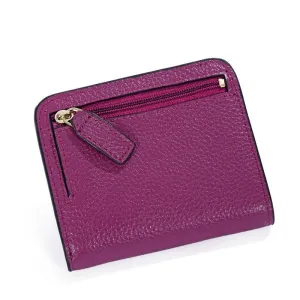 Realaiot Designer Brand Fashion Split Leather Women Wallets Mini Purse Lady Small Leather Wallet with Coin Pocket