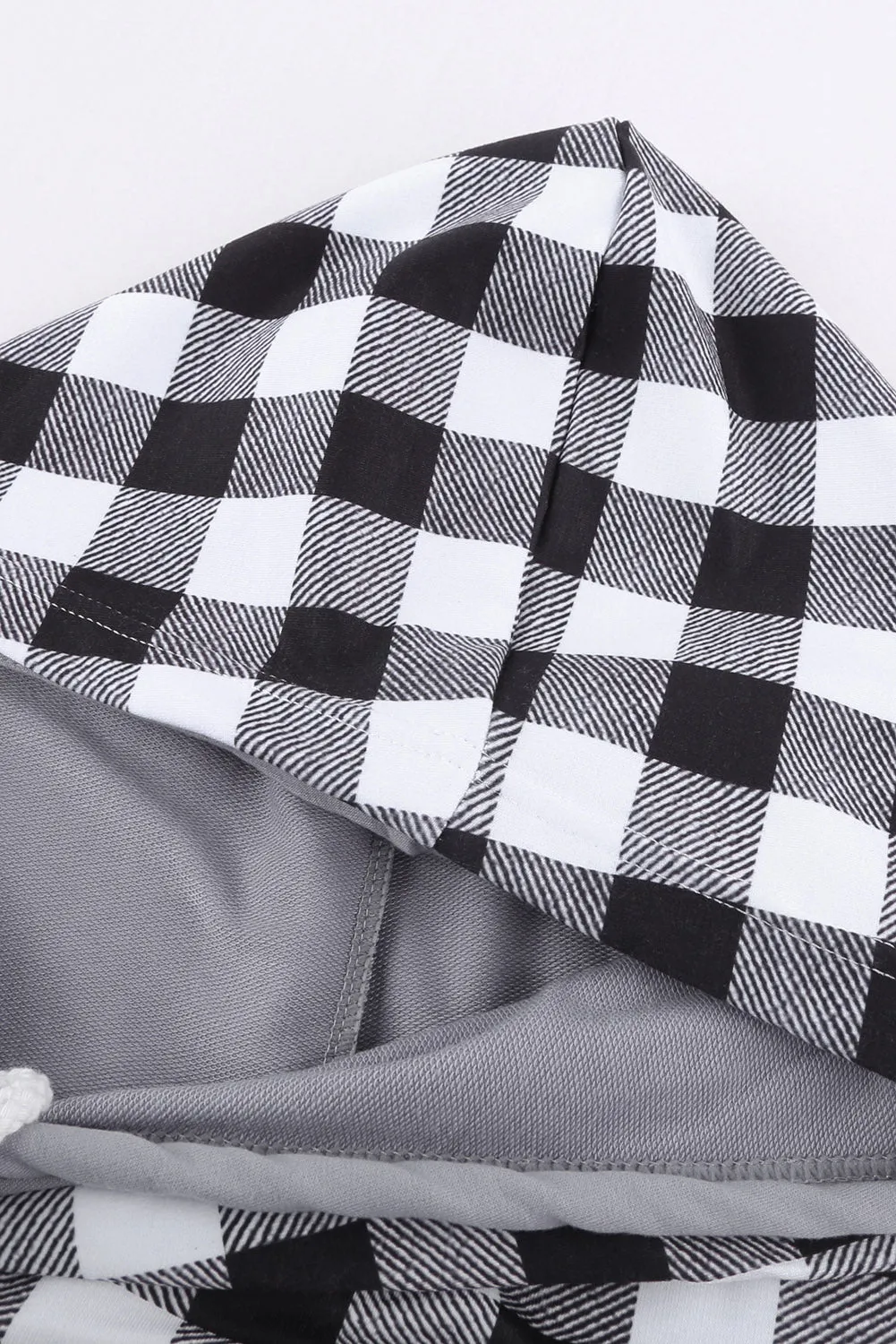 Red Christmas Tree Plaid Pattern Asymmetric Zip Hoodie