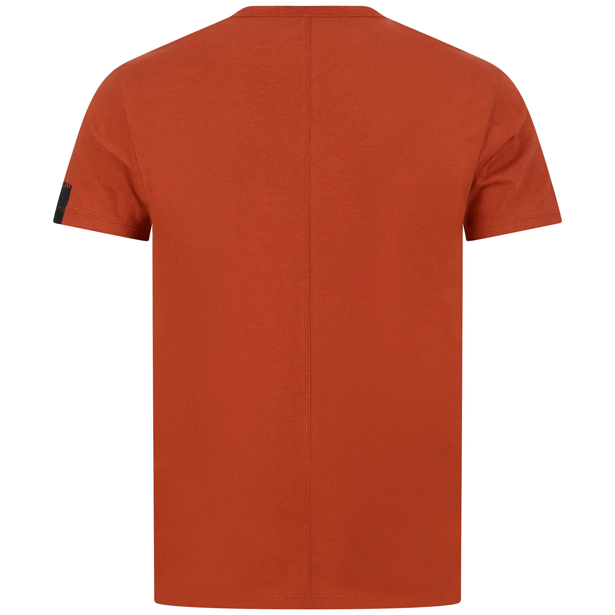 REPLAY RAW CUT V-NECK COTTON T-SHIRT