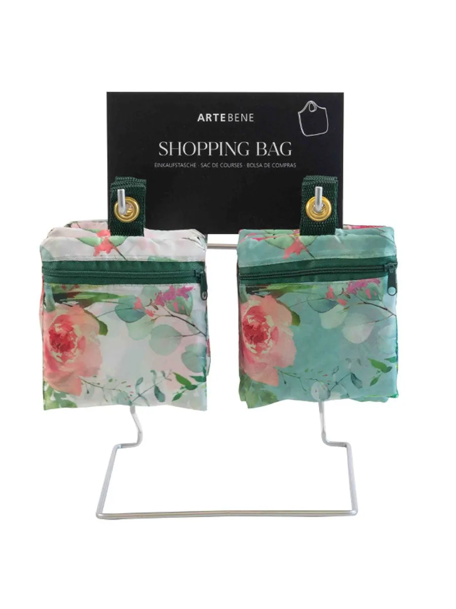 Reusable Blue Floral Watercolour Shopping Bag