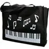Reusable Music Keyboard Notes Tote Bag