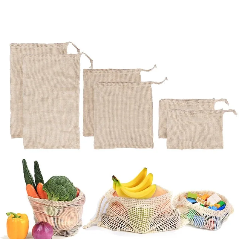 Reusable Organic Cotton Produce Bags