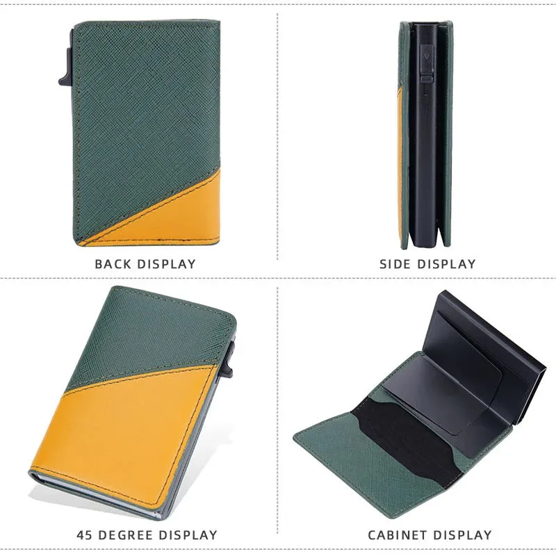 RFID Blocking Smart Leather Wallet