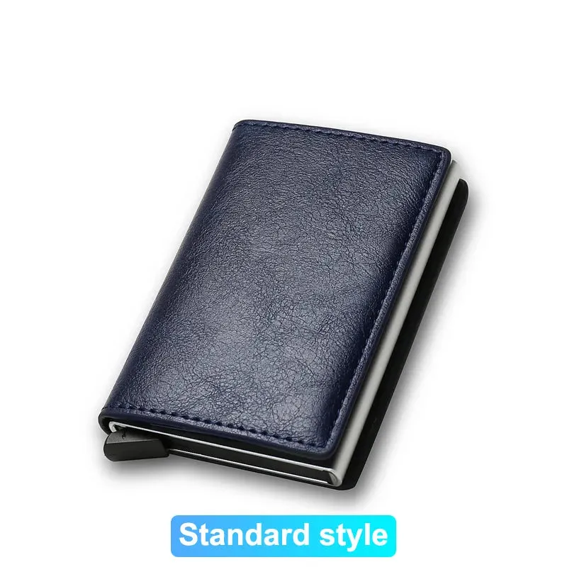 Rfid Credit Card Holder Men Wallets Bank Cardholder Case Small Leather Slim Thin Magic Mini Wallet Smart Minimalist Wallet