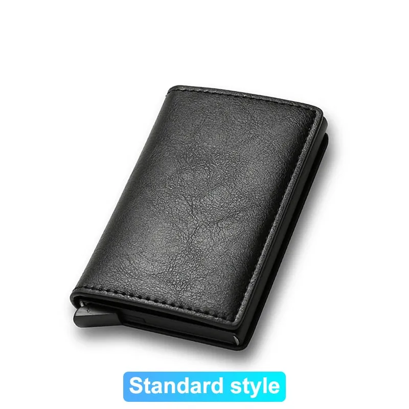 Rfid Credit Card Holder Men Wallets Bank Cardholder Case Small Leather Slim Thin Magic Mini Wallet Smart Minimalist Wallet