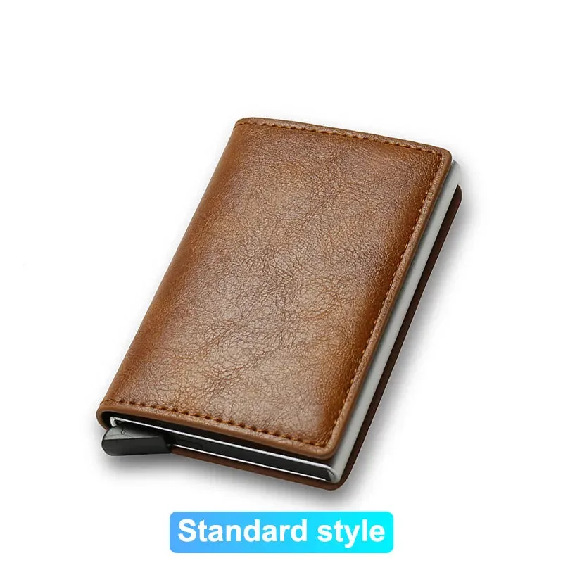 Rfid Credit Card Holder Men Wallets Bank Cardholder Case Small Leather Slim Thin Magic Mini Wallet Smart Minimalist Wallet