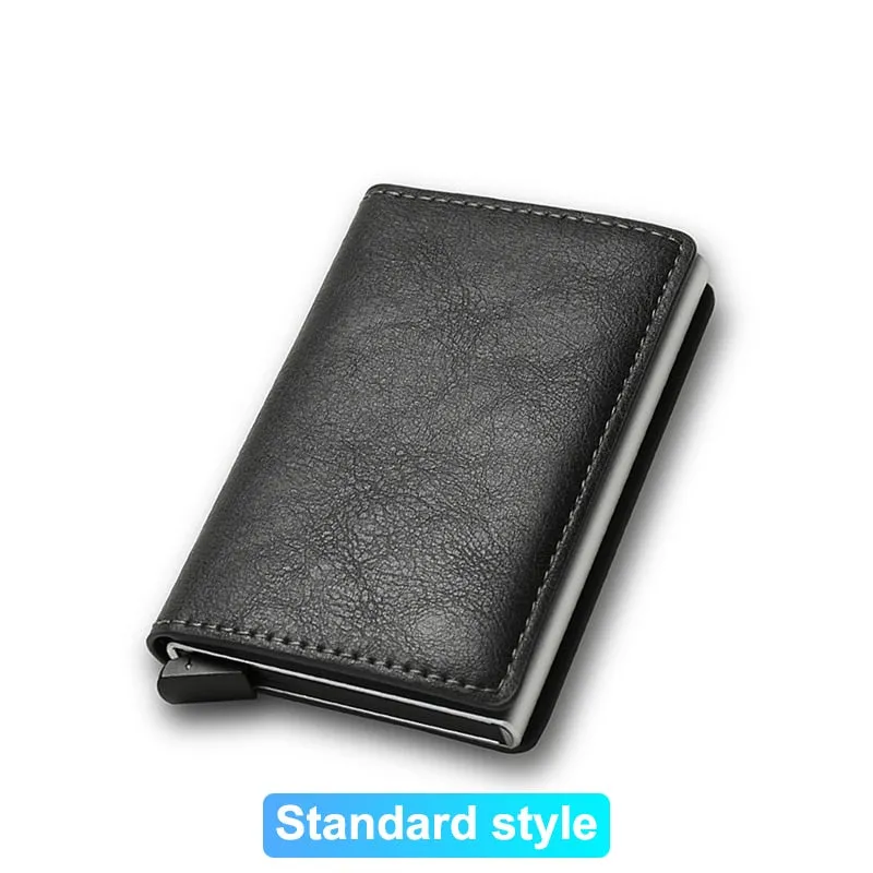 Rfid Credit Card Holder Men Wallets Bank Cardholder Case Small Leather Slim Thin Magic Mini Wallet Smart Minimalist Wallet