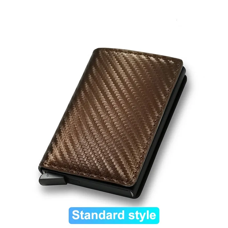 Rfid Credit Card Holder Men Wallets Bank Cardholder Case Small Leather Slim Thin Magic Mini Wallet Smart Minimalist Wallet