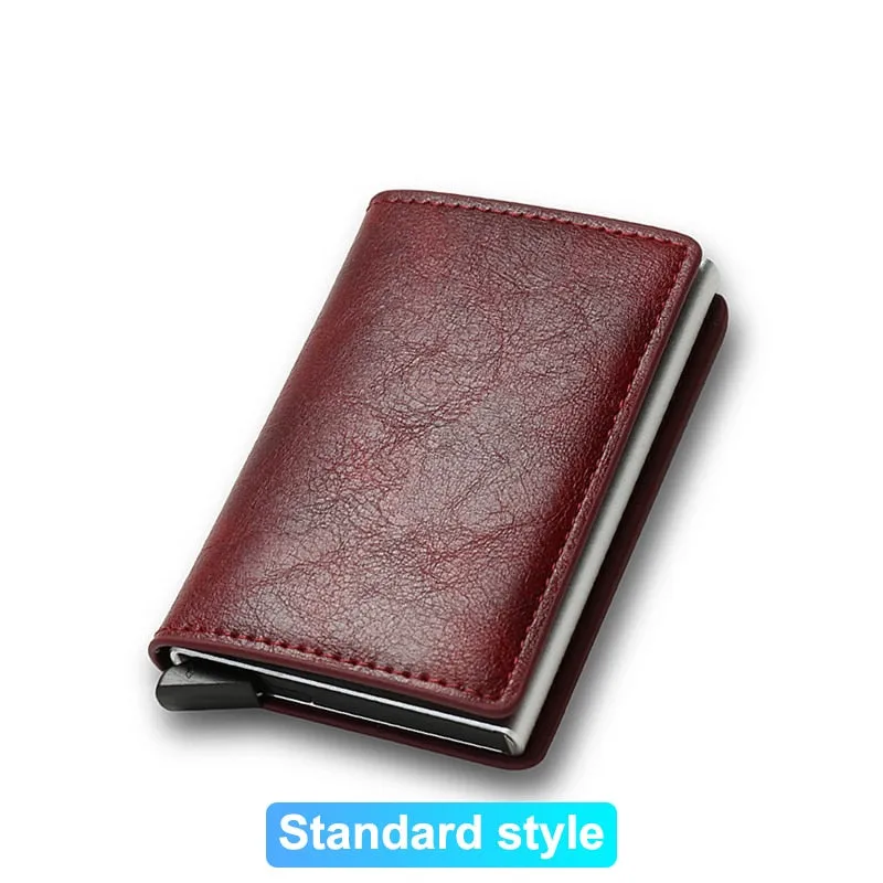 Rfid Credit Card Holder Men Wallets Bank Cardholder Case Small Leather Slim Thin Magic Mini Wallet Smart Minimalist Wallet
