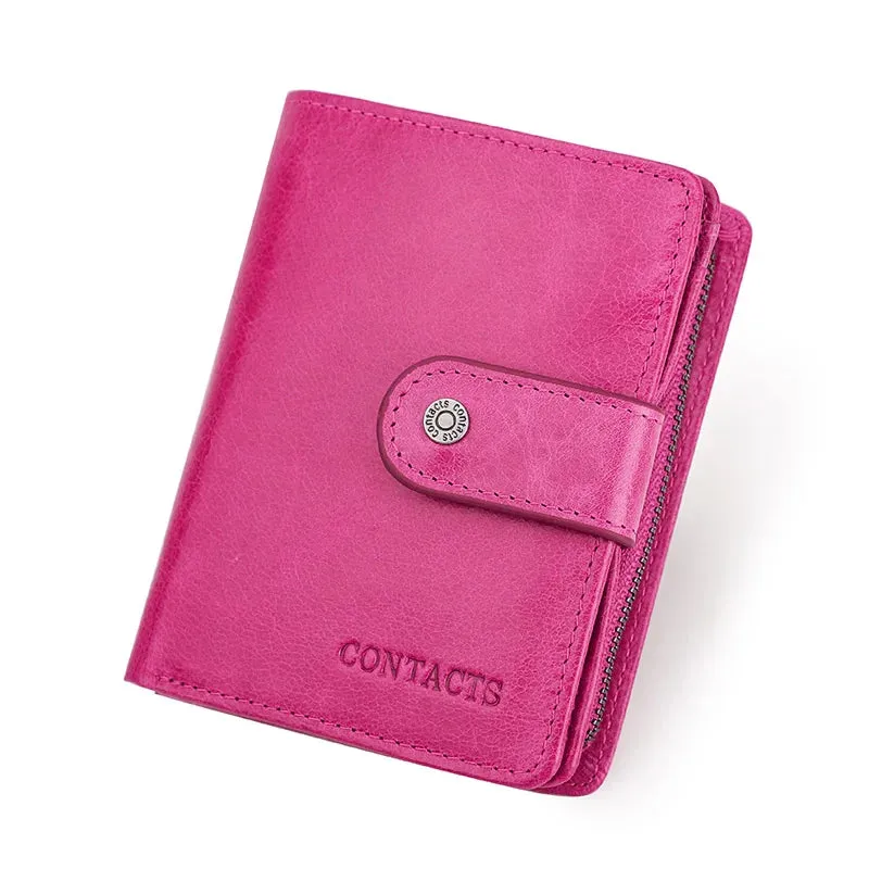 RFID Vintage Leather Wallet with Coin Pocket
