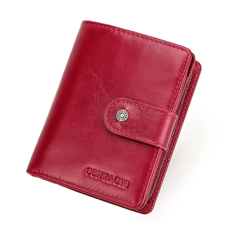 RFID Vintage Leather Wallet with Coin Pocket