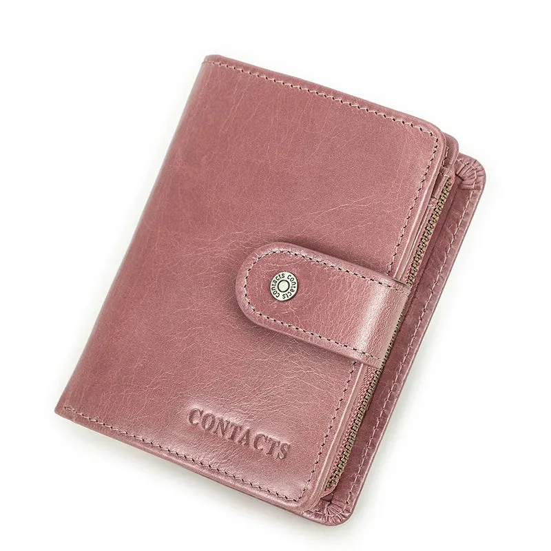 RFID Vintage Leather Wallet with Coin Pocket