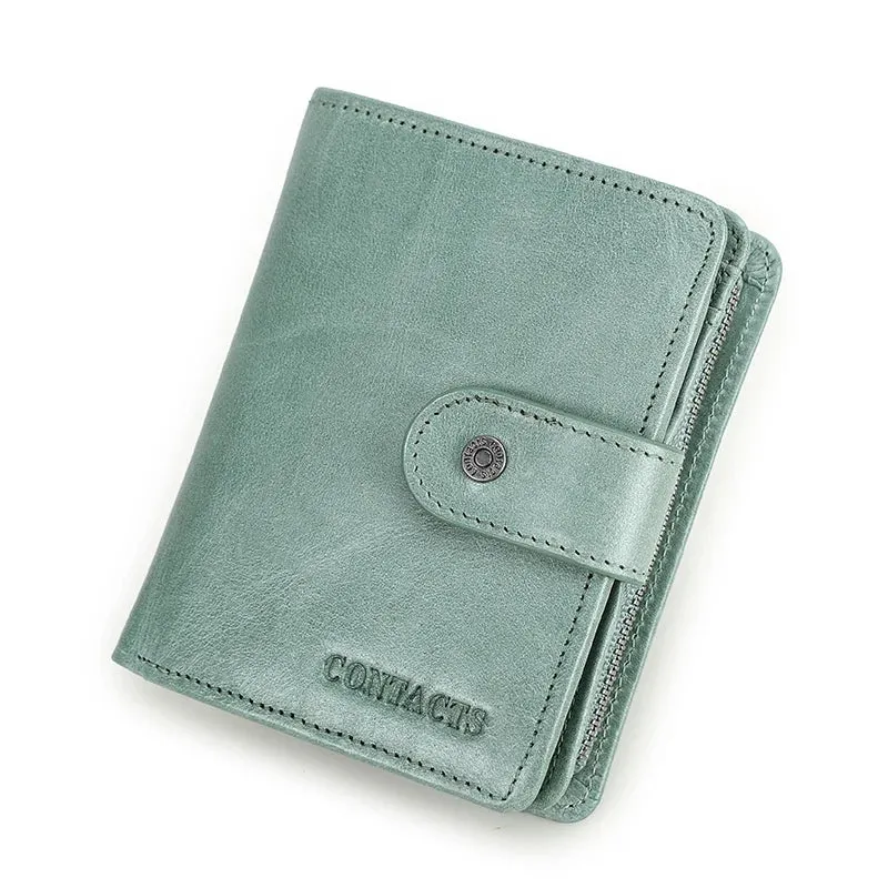 RFID Vintage Leather Wallet with Coin Pocket