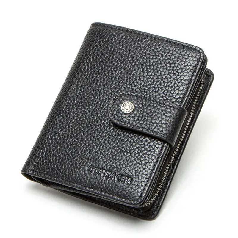 RFID Vintage Leather Wallet with Coin Pocket