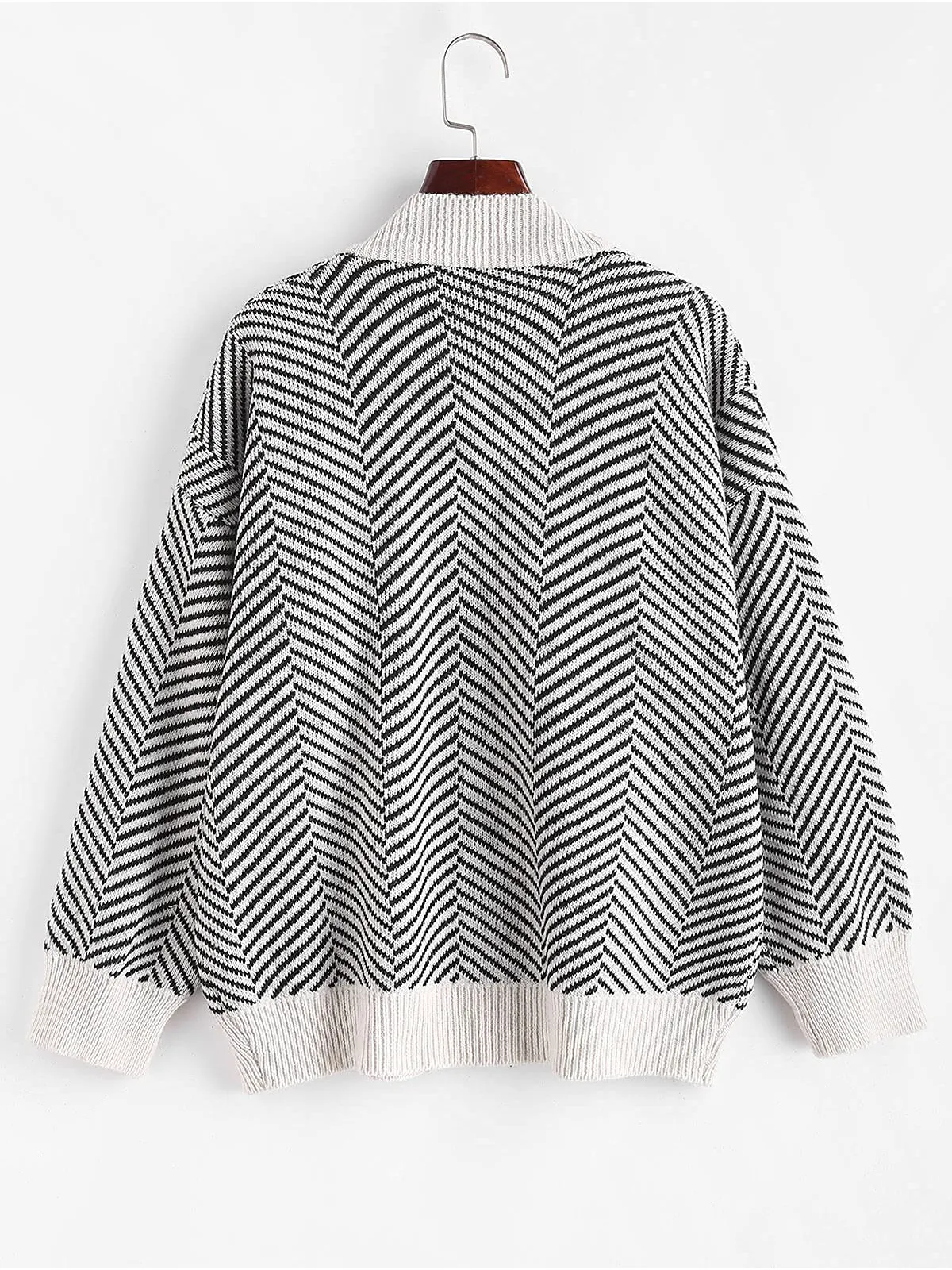 Ribbed Button Cardigan
