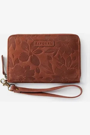 RIP CURL AZALEA RFID OS KROO LEATHER WALLET - CHOCOLATE