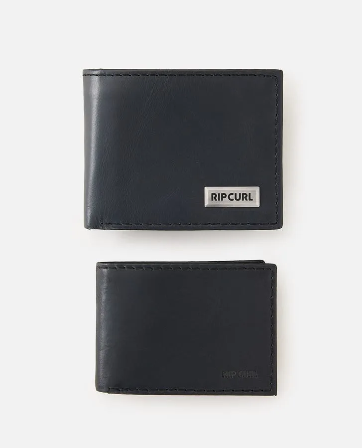 RIP CURL CLASSIC SURF RFID 2 IN 1 WALLET - BLACK