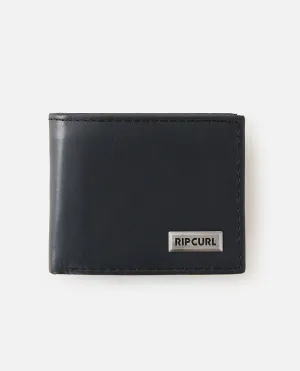 RIP CURL CLASSIC SURF RFID 2 IN 1 WALLET - BLACK