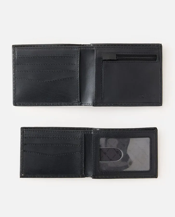 RIP CURL CLASSIC SURF RFID 2 IN 1 WALLET - BLACK