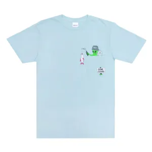 RIPNDIP Gone Fishing Pocket T-shirt Baby Blue