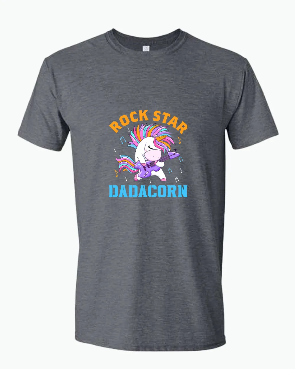 Rockstar dadacorn t-shirt, dad of girl t-shirt
