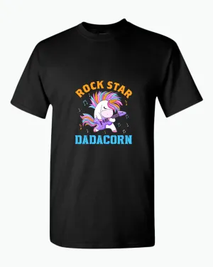 Rockstar dadacorn t-shirt, dad of girl t-shirt