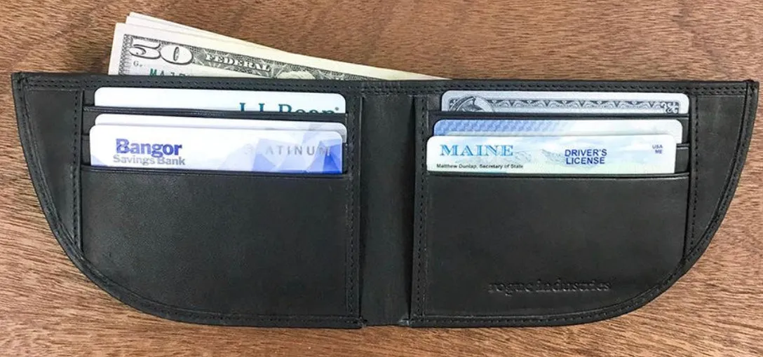 Rogue Nantucket Front Pocket Wallet - Black