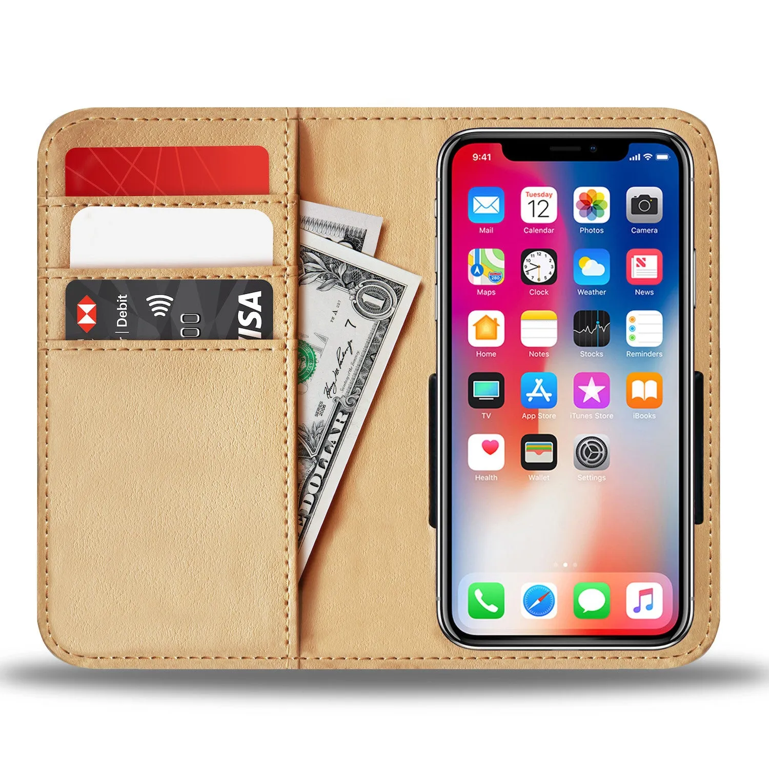 Rooster Painting Custom Wallet Case