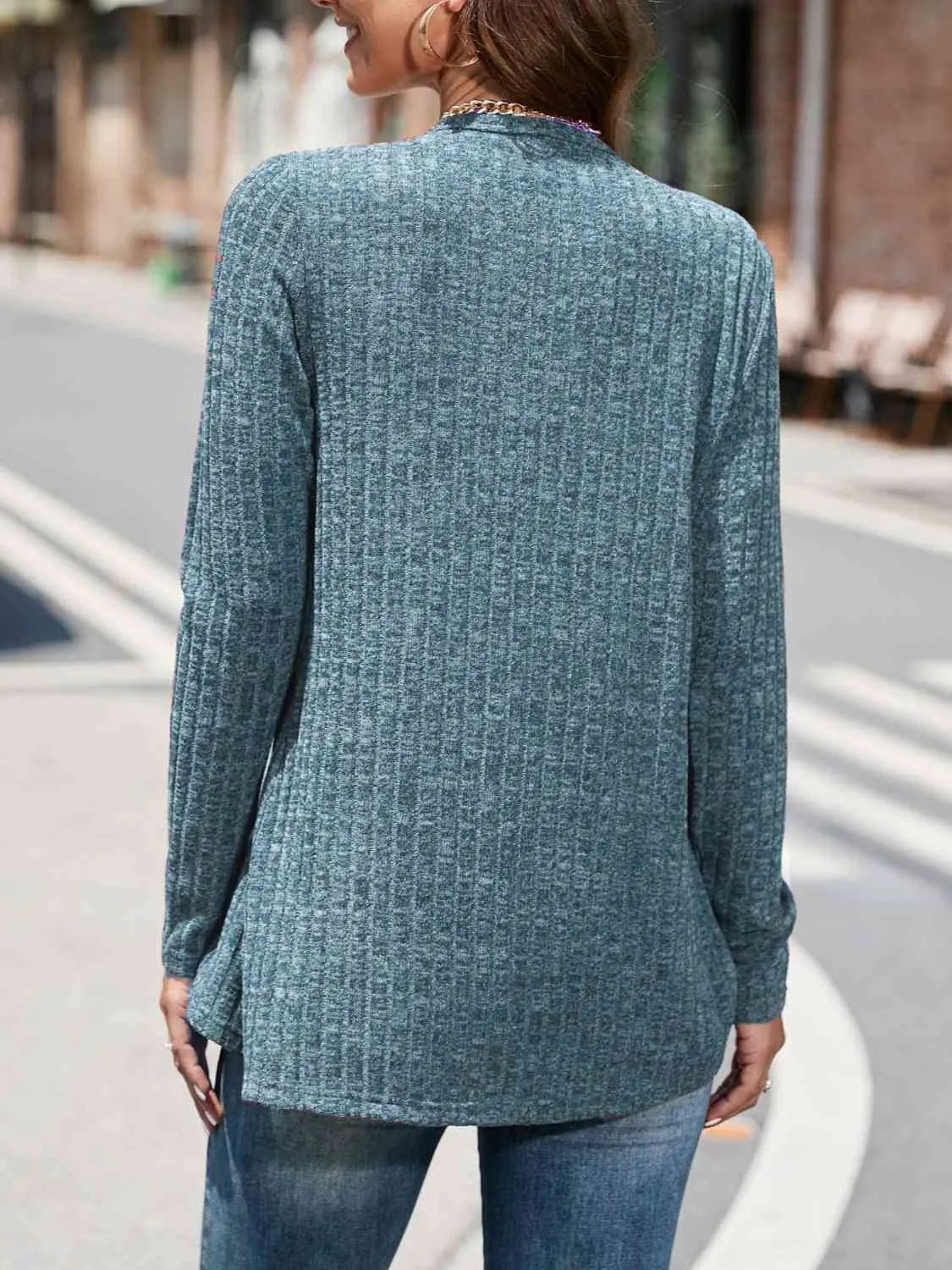 Round Neck Long Sleeve Top (5 Colors)