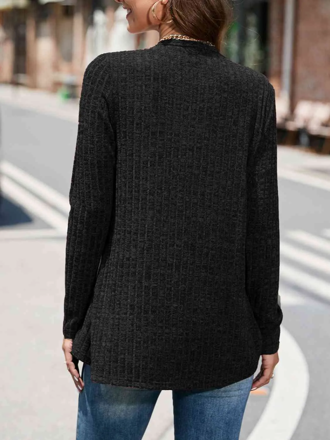 Round Neck Long Sleeve Top (5 Colors)