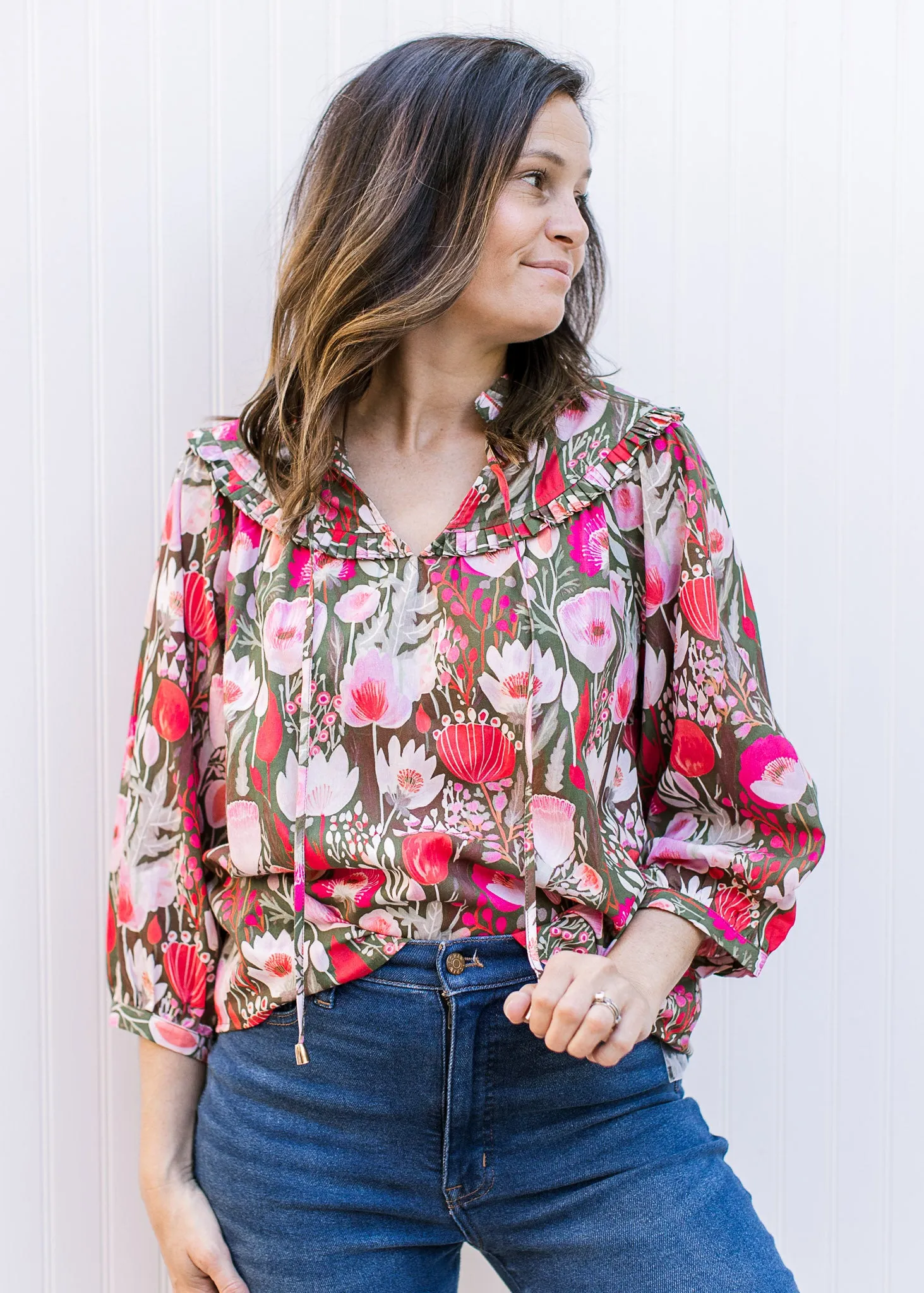 Ruby Ruffle Top