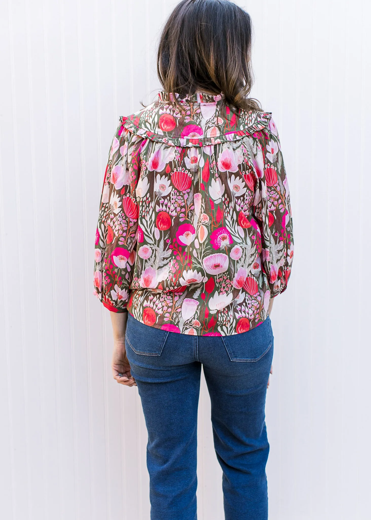 Ruby Ruffle Top