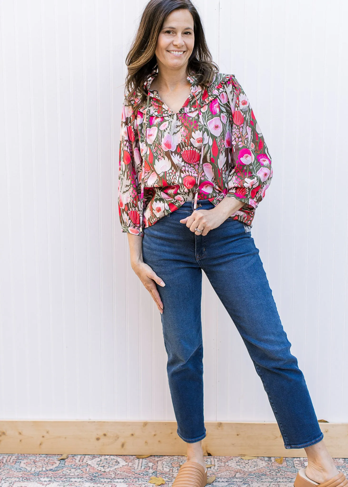 Ruby Ruffle Top