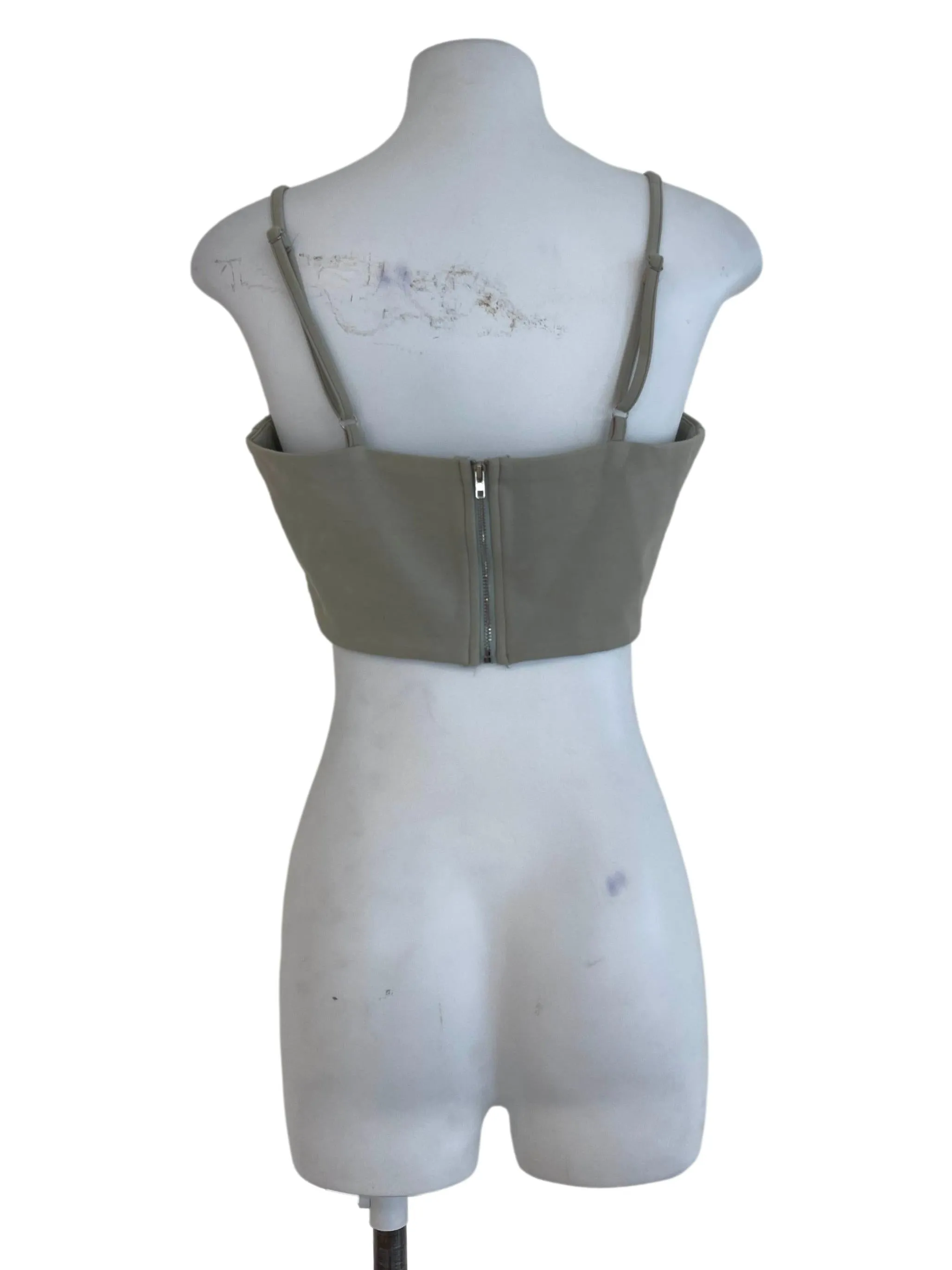 Sage Green Crop Top