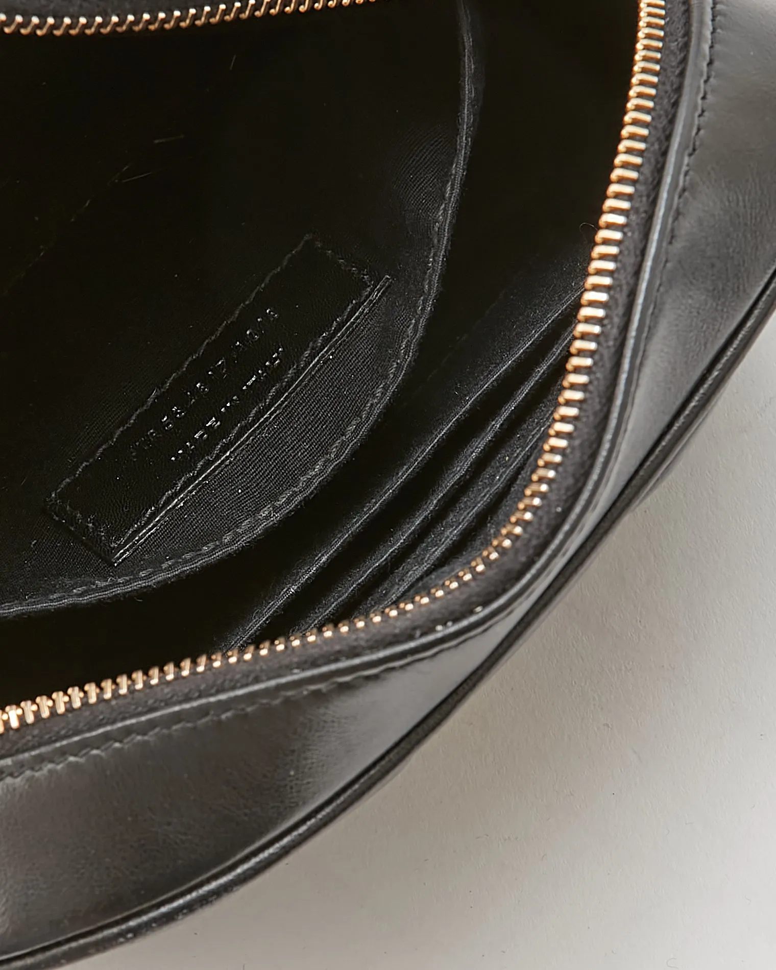 Saint Laurent Black Leather Monogram Matelassé Lou Belt Bag