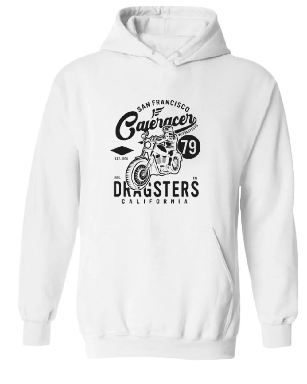 San francisco caferacer dragsters motorcycle hoodie