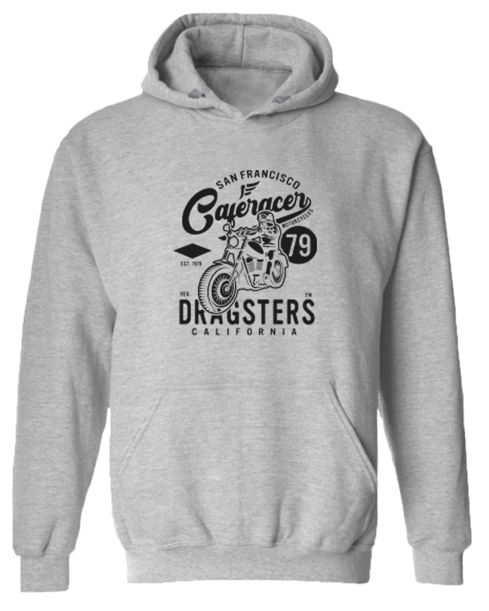 San francisco caferacer dragsters motorcycle hoodie