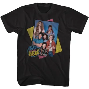 Saved by the Bell Group Boxes Black T-Shirts