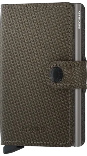 Secrid Miniwallet - Carbon-Khaki