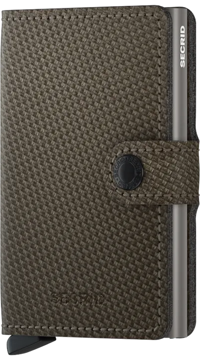 Secrid Miniwallet - Carbon-Khaki