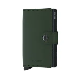Secrid Miniwallet - Matte Green w/Black Stitch