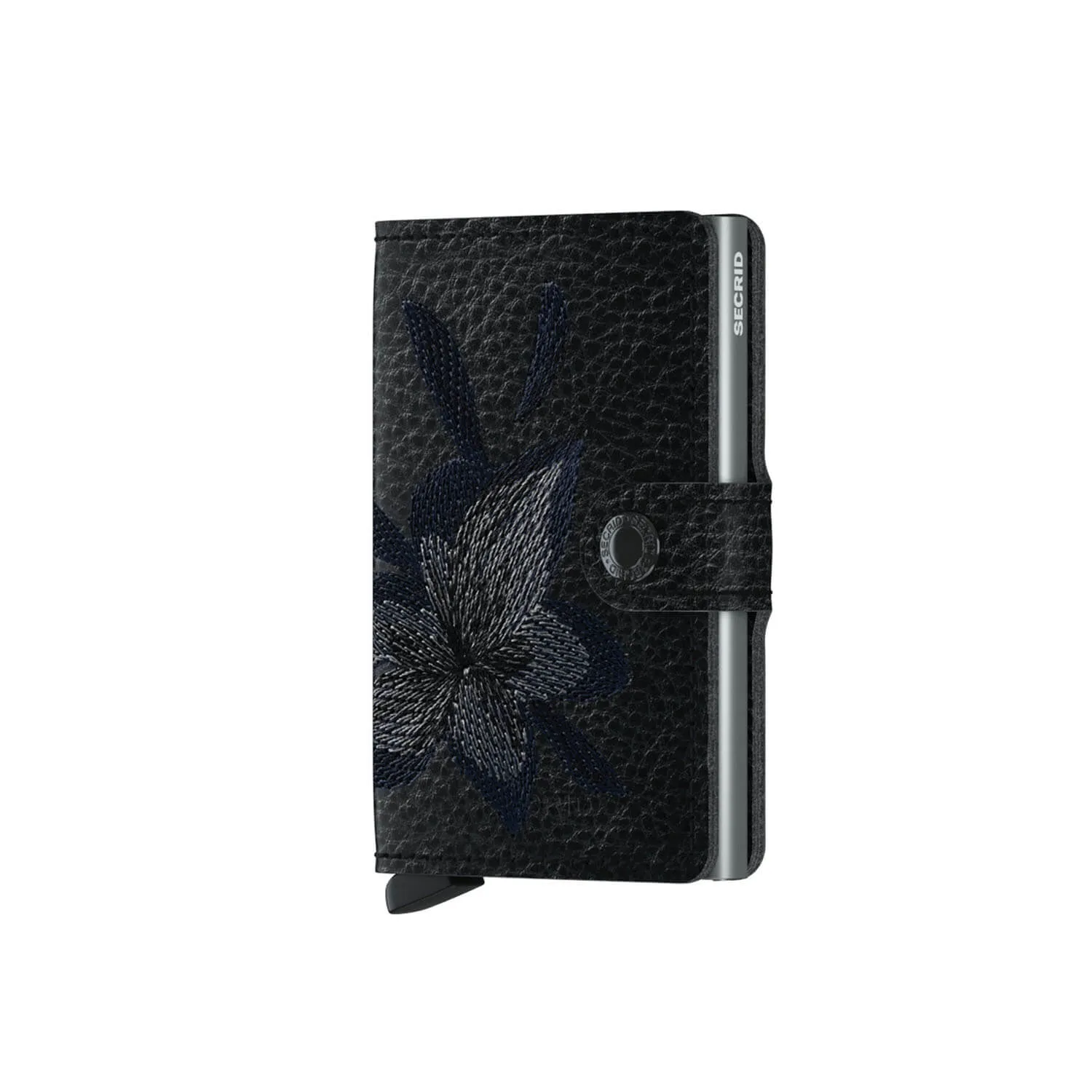 Secrid Miniwallet Stitch Magnolia - Black