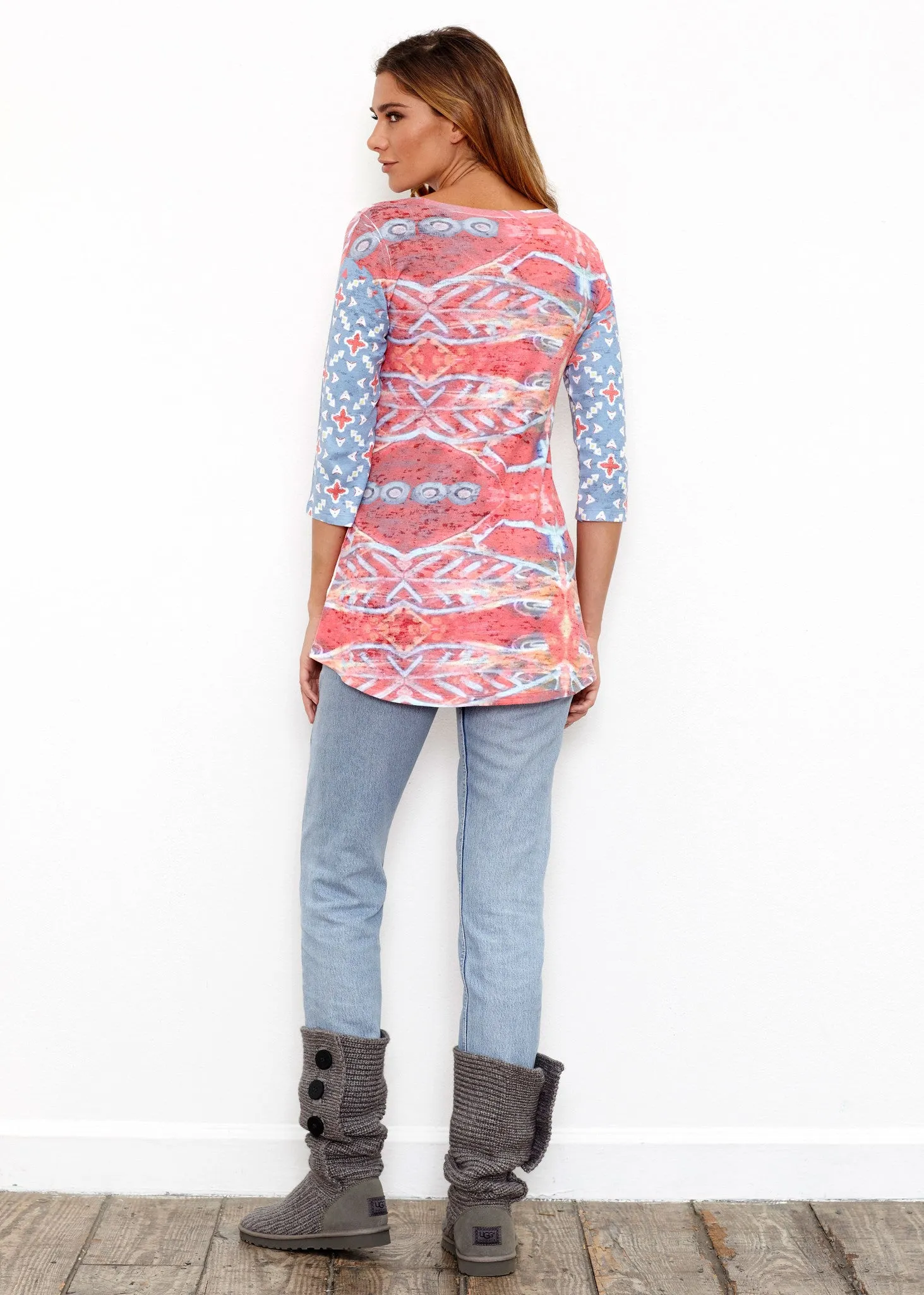 Sedona Sunset (2816) ~ Katherine Hi-Lo Thermal Tunic