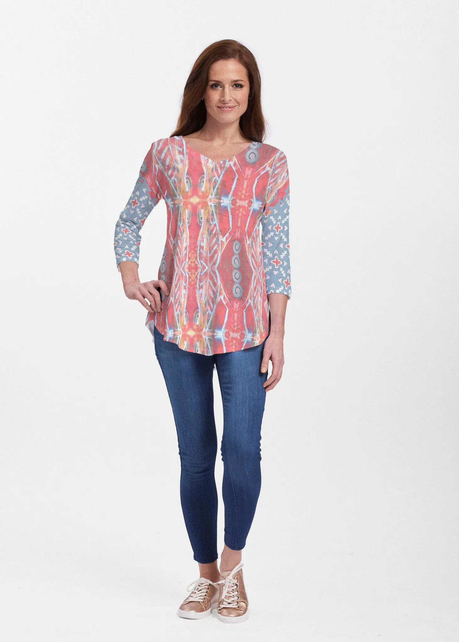 Sedona Sunset (2816) ~ Signature V-neck Flowy Tunic