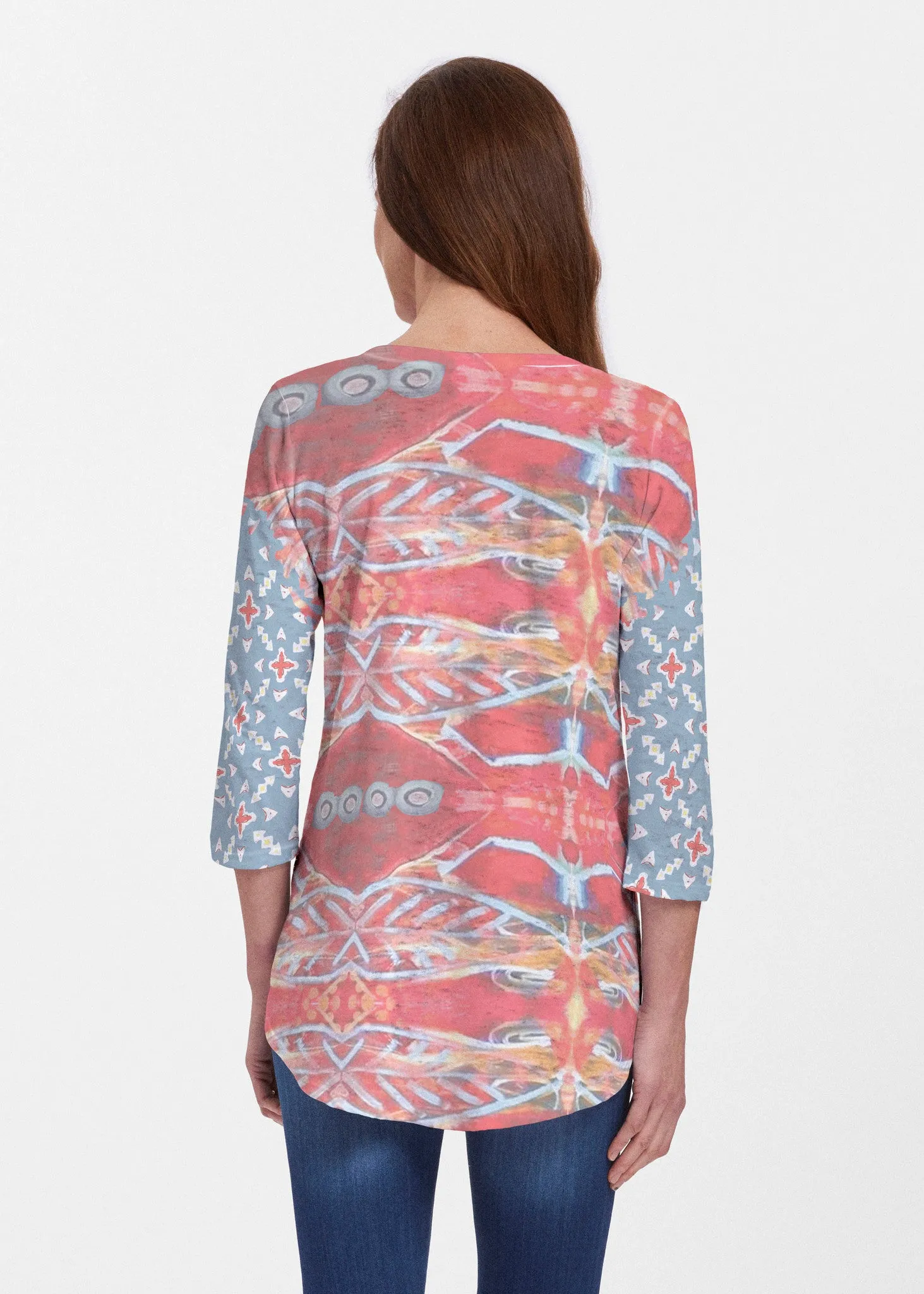 Sedona Sunset (2816) ~ Signature V-neck Flowy Tunic