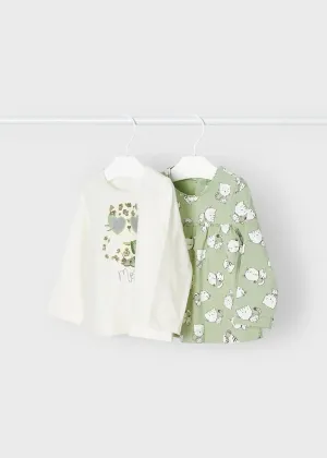 Set of 2 Long Sleeve T-shirts Baby | Mayoral