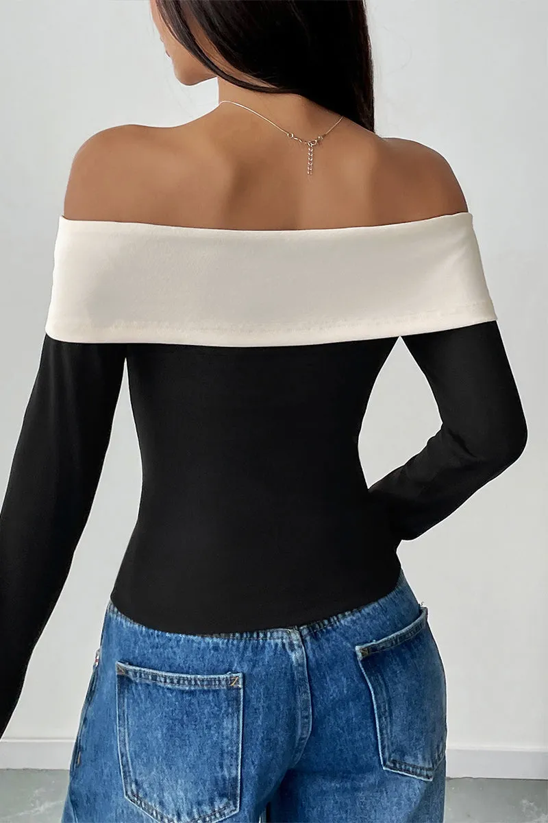 Sexy Bow Decor Off Shoulder Tops