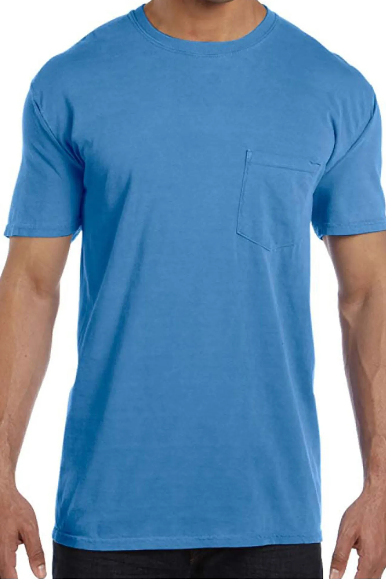 Shades of Blue Comfort Colors Adult Ring-Spun Cotton Pocket Tee *Personalize It