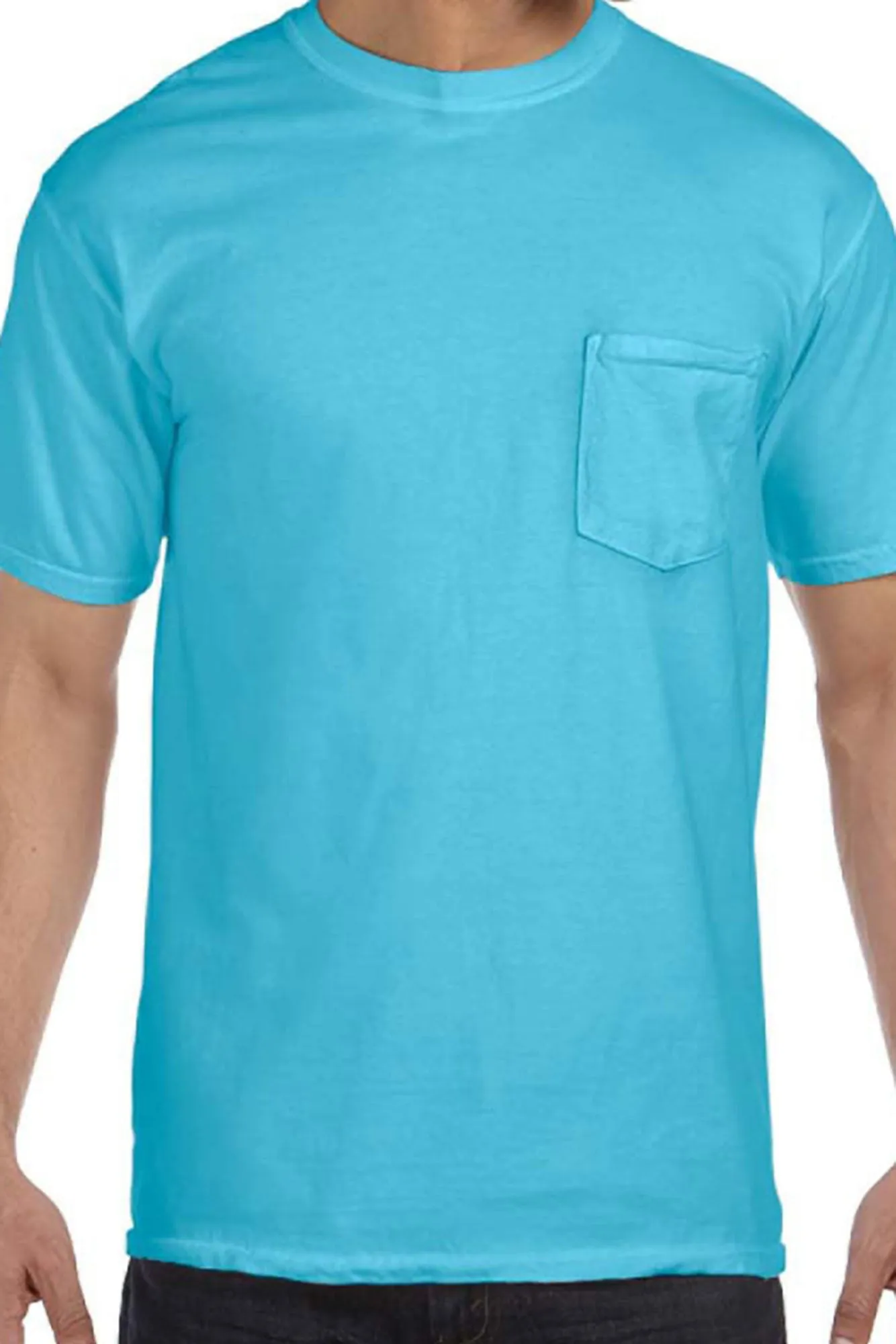 Shades of Blue Comfort Colors Adult Ring-Spun Cotton Pocket Tee *Personalize It
