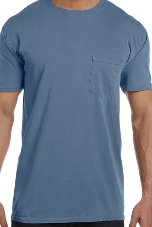Shades of Blue Comfort Colors Adult Ring-Spun Cotton Pocket Tee *Personalize It